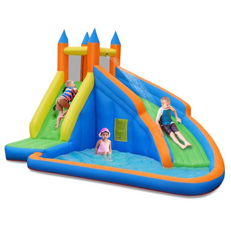 costway inflatable bounce house|mighty bounce water park costway.